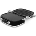 Griglia Multifunzione Smeg MGF01BLEU Nero lucido aperta