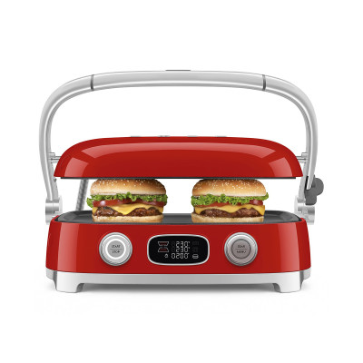Griglia Multifunzione Smeg MGF01RDEU Rosso lucido
