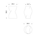 Guastalla Vaso Danese Milano dimensioni