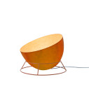 H2O F Nebulite Lampada da terra In-es.artdesign arancione accesa