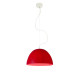 H2O Nebulite Lampada a sospensione In-es.artdesign rosso accesa