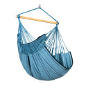 La Siesta Habana Blue Zebra Poltrona sospesa Comfort in cotone biologico vista