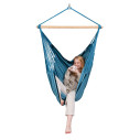 La Siesta Habana Blue Zebra Poltrona sospesa Comfort in cotone biologico vista