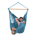 La Siesta Habana Blue Zebra Poltrona sospesa Comfort in cotone biologico vista