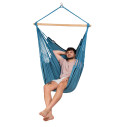 La Siesta Habana Blue Zebra Poltrona sospesa Comfort in cotone biologico vista