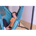 La Siesta Habana Blue Zebra Poltrona sospesa Comfort in cotone biologico ambientazione