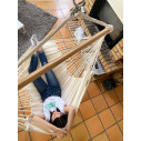 La Siesta Habana Latte Poltrona sospesa Comfort in cotone biologico ambientazione