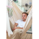 La Siesta Habana Latte Poltrona sospesa Comfort in cotone biologico ambientazione