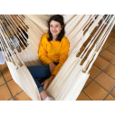 La Siesta Habana Latte Poltrona sospesa Comfort in cotone biologico ambientazione