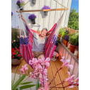 La Siesta Habana Flamingo Poltrona sospesa Comfort in cotone biologico ambientazione