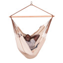 La Siesta Habana Nougat Poltrona sospesa Kingsize in cotone biologico vista