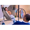 La Siesta Habana Zebra Poltrona sospesa Comfort in cotone biologico ambientazione