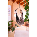 La Siesta Habana Zebra Poltrona sospesa Kingsize in cotone biologico ambientazione