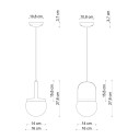 Habea Lampada a sospensione C2781 Decò Ferroluce specifiche