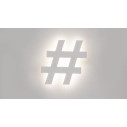 Hashtak 2516S lampada a parete 9010 novantadieci ambientazione