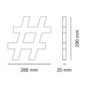 Hashtak 2516S lampada a parete 9010 novantadieci dimensioni