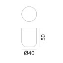 Heiko 41 Tavolino Ø 40 Gervasoni dimensioni
