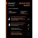 Heliosa Hi-design Black Evo Radio Riscaldatore a infrarossi specifiche tecniche