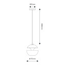 Here Comes The Sun 175 Lampada a sospensione DCW éditions dimensioni