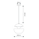 Here Comes The Sun 250 Lampada a sospensione DCW éditions dimensioni
