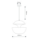Here Comes The Sun 350 Lampada a sospensione DCW éditions dimensioni
