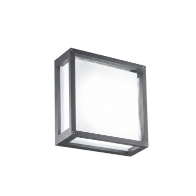 Home 230V H 25 E27 lampada da parete-soffitto Grigio scuro