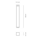 Home Solar H 100 lampada da esterno Corten Zafferano dimensioni