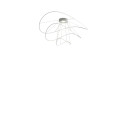 Hoops verniciato Lampada da soffitto Axolight vista