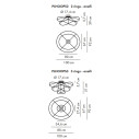 Hoops verniciato Lampada da soffitto Axolight dimensioni