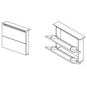 Scarpiera Hosoi 0962 Sospesa Birex disegno tecnico