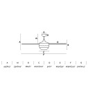 Ventilatore a soffitto Icaria L Faro dimensioni