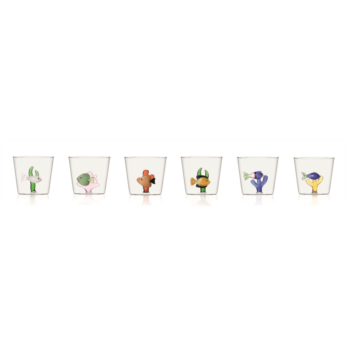 Marine Garden Tumbler Set 6 tumbler assortiti