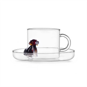 Dogs Tazza tè con piattino English Foxhound