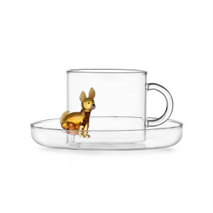 Dogs Tazza tè con piattino Chihuahua