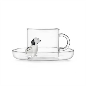 Dogs Tazza tè con piattino Dalmata
