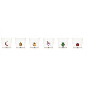Vegetables Set 6 tumbler assortiti