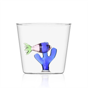 Marine Garden Tumbler pesce rosa - alga blu