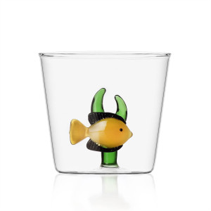 Marine Garden Tumbler pesce giallo - alga verde