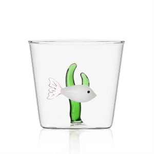 Marine Garden Tumbler pesce bianco - alga verde