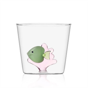 Marine Garden Tumbler pesce verde - alga rosa