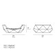 Iglu Daybed Vondom dimensioni