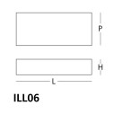 Illusion Tavolino 160x70x33 Glas dimensioni