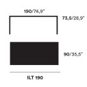 ILtavolo Tavolo l 190 Opinion Ciatti dimensioni