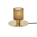 In The Sun Table 220 Lampada da tavolo DCW éditions vista Oro-Oro accesa
