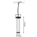 In The Tube 360° 400 Pendant Vertical Lampada a sospensione DCW éditions dimensioni