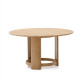 Tavolo rotondo Xoriguer in legno massiccio di eucalipto Ø140 cm FSC 100% Kavehome vista