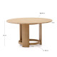 Tavolo rotondo Xoriguer in legno massiccio di eucalipto Ø140 cm FSC 100% Kavehome dimensioni
