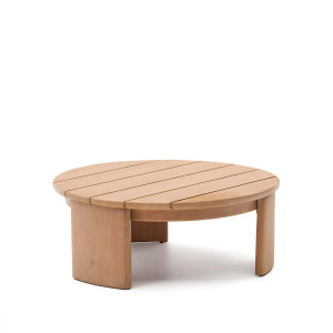 Tavolino da salotto Xoriguer in legno massiccio di eucalipto Ø95 cm FSC 100%