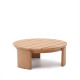 Tavolino da salotto Xoriguer in legno massiccio di eucalipto Ø95 cm FSC 100% Kavehome vista
