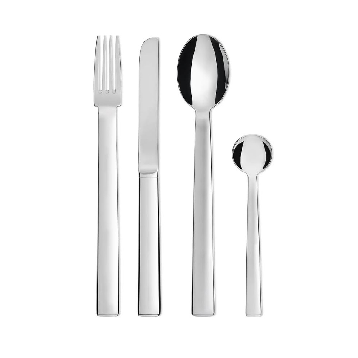 Alessi JH01S24 Rundes Modell Servizio di posate in acciaio inox